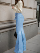 High Waisted Flared Jeans - Wide Leg Jeans
