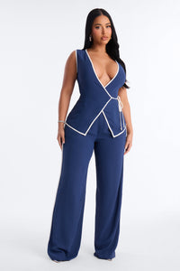 Sleeveless Pant Set