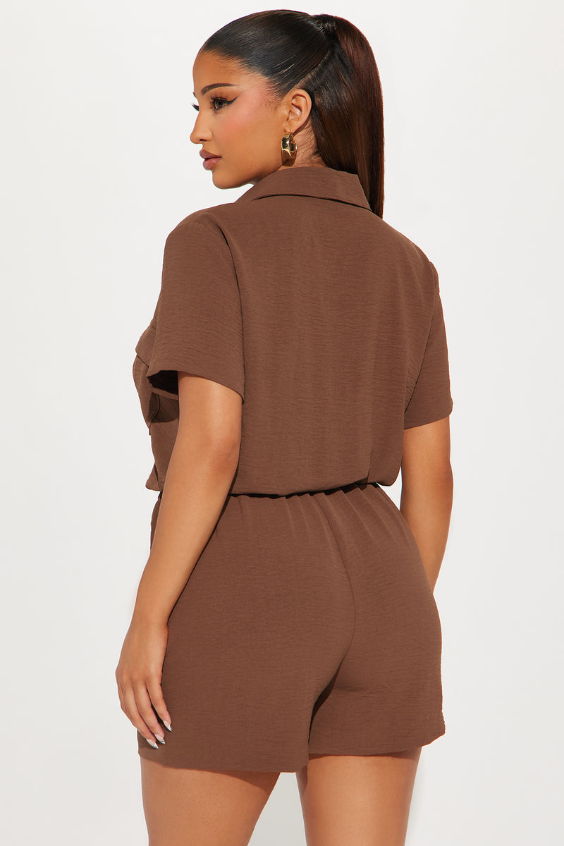 Joy Romper - Chocolate