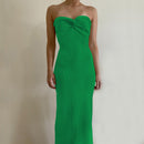 Bandeau Wrap Maxi Dress