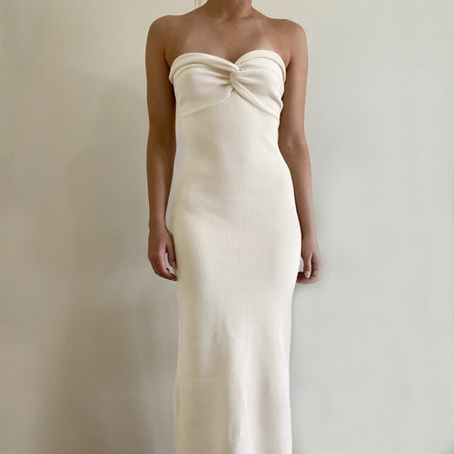 Bandeau Wrap Maxi Dress
