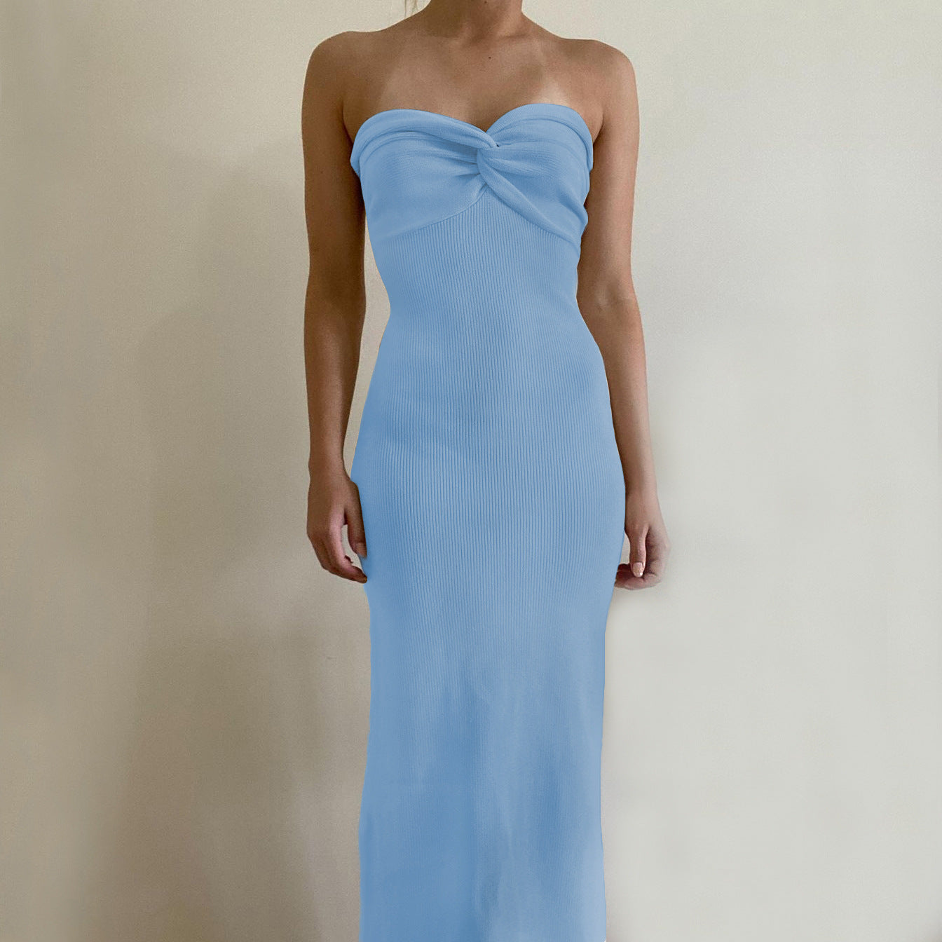 Bandeau Wrap Maxi Dress