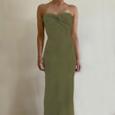 Bandeau Wrap Maxi Dress