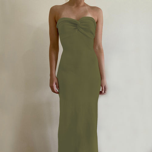 Bandeau Wrap Maxi Dress
