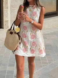 Floral Sleeveless Mini Dress