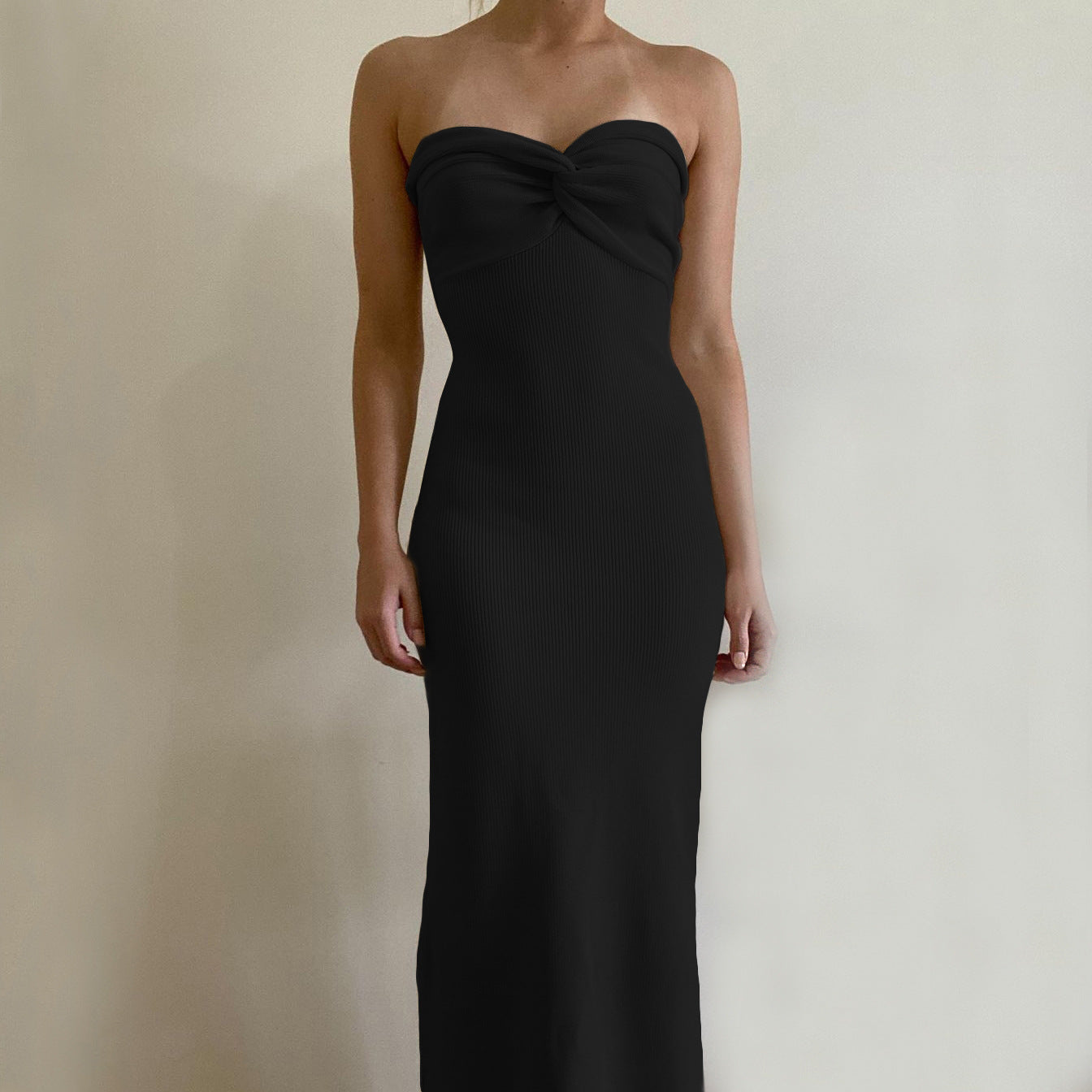Bandeau Wrap Maxi Dress