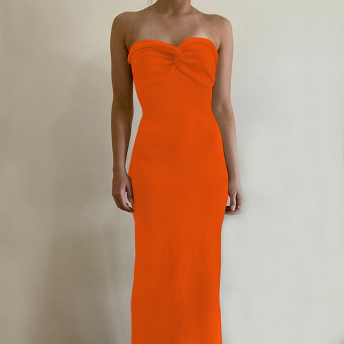 Bandeau Wrap Maxi Dress