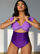 Plus Size One-piece Casual Swimsuit