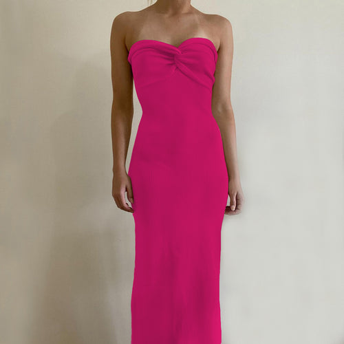 Bandeau Wrap Maxi Dress