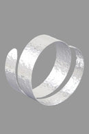 Hammered Wrap Around Cuff Bracelet