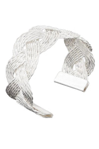 Twisted Braid Open Cuff Bracelet