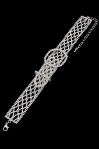 Diamond Belt Choker Necklace