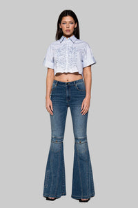 Signal Flare High-rise Panel Jeans