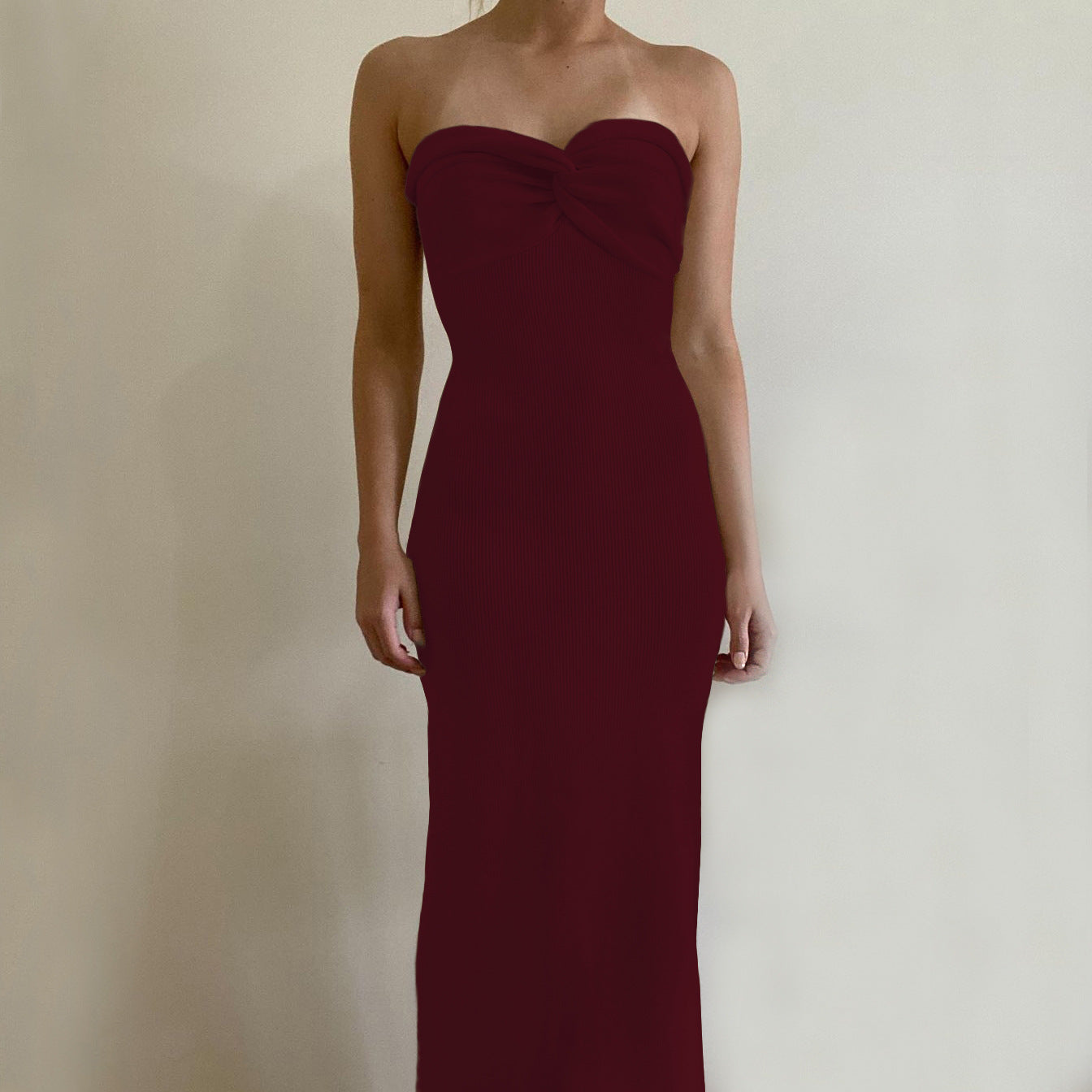 Bandeau Wrap Maxi Dress