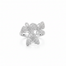 Bejeweled Butterfly Wrap Ring - Front