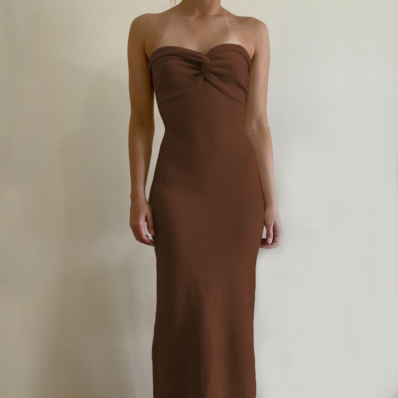 Bandeau Wrap Maxi Dress
