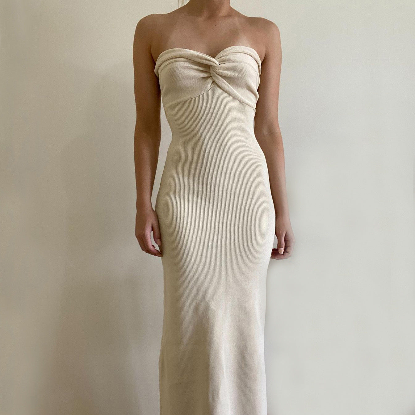 Bandeau Wrap Maxi Dress
