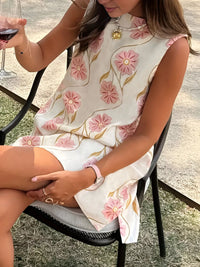 Floral Sleeveless Mini Dress