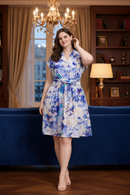 Floral Shirt Dress Evening